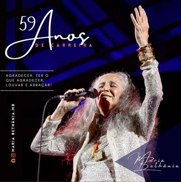 Maria Bethânia 59 anos de carreira
