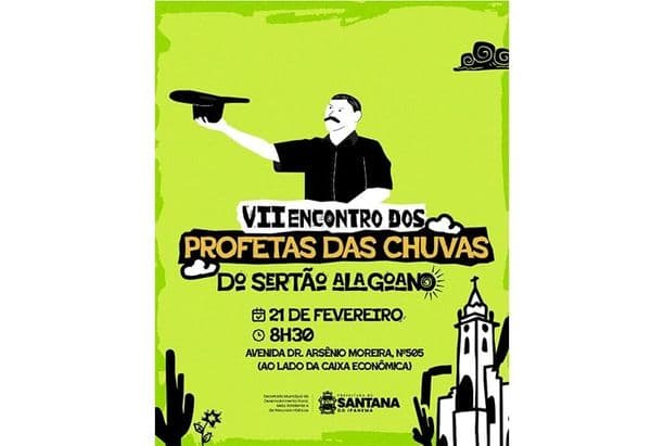 Prefeitura de Santana realiza VII encontro dos Profetas das Chuvas do Sertão Alagoano nesta sexta (21)